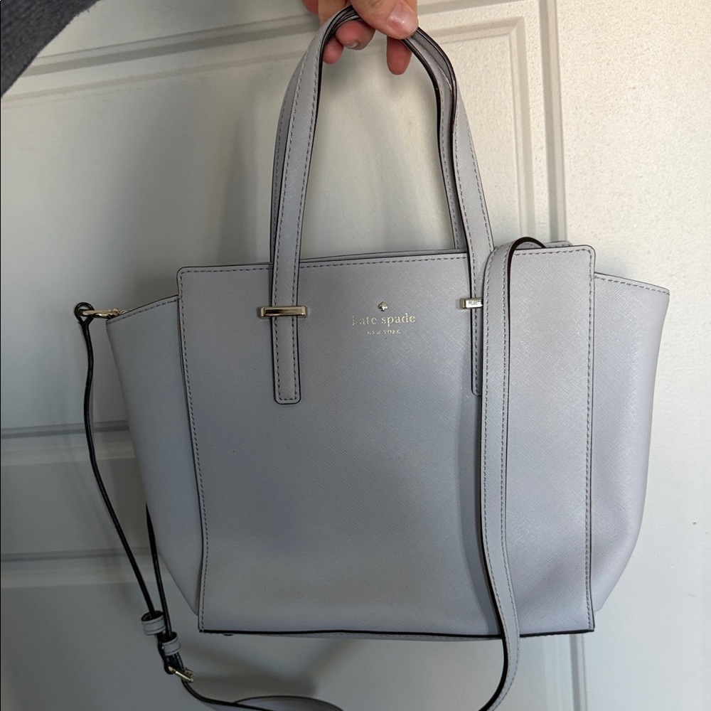 Kate Spade Light Gray Tote Bag